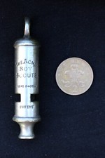 ‘THE ACME BOY SCOUTS' brass plated whistle Rd  No 540164 Hudson & Co, Birmingham