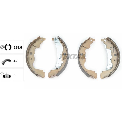 Brake shoe set back - shoe, left