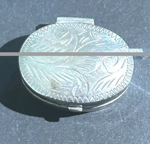 Vintage sterling silver oval - sterling,