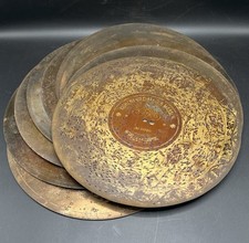 Antique Symphonion Music Box Discs Bundle 13 5/8'' Metal Records x 10 (Lot 5)
