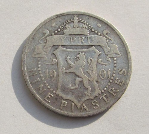 Cyprus victoria 1901 silver - cyprus,