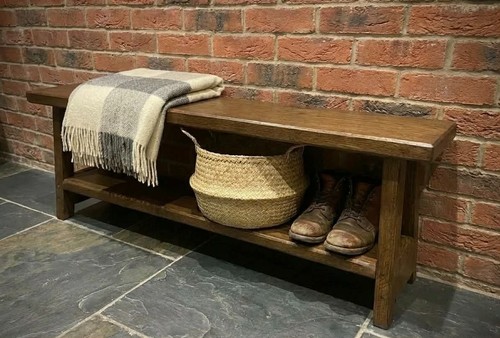 Rustic reclaimed wooden bench - rustic,