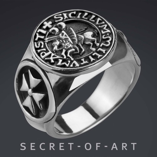 Knights templar ring 925 - templar,
