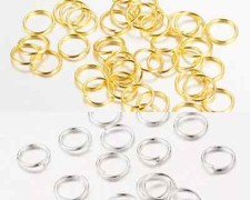 100 Jump Rings Silver Gold 5mm
