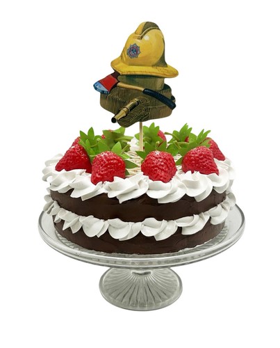 Fireman cake topper - cake,