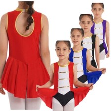 UK Girls Kids Circus Ringmaster Dance Leotard Cosplay Fancy Dress Party Costume
