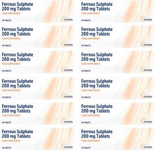 12 x FERROUS SULPHATE 200mg