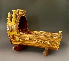 Fine 19c.slipware cradle