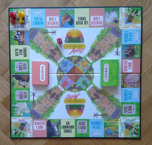 Farmyard antics board game - farmyard,