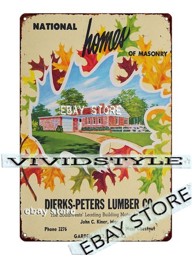 Tin sign 1952 - tin,