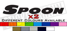 2 X SPOON SPORT TEXT STICKERS