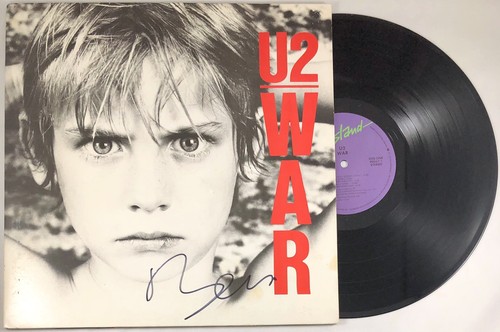 Bono signed war vinyl - war,