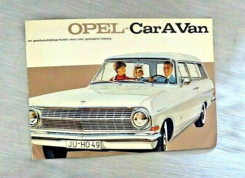 Vintage pamphlet opel caravan - opel,