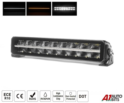 Led light bar dual row - 17",