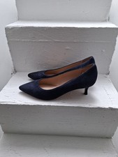 Women's Unisa Navy Suede Kitten Court Heels Size 6