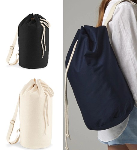 Organic cotton duffle sea bag - organic,