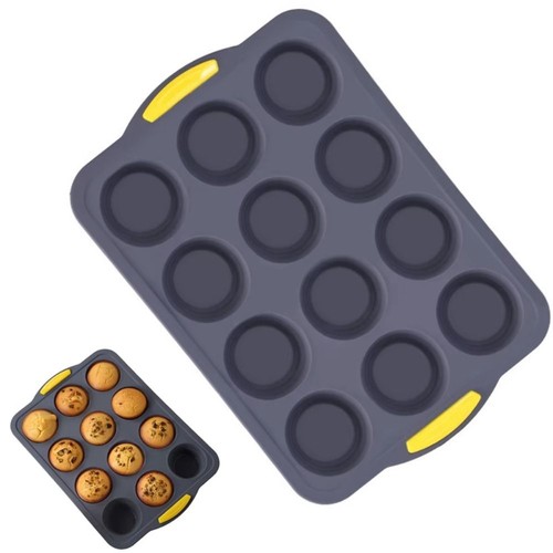 Silicone muffin tray with - silicone,