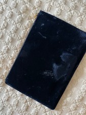 Whistles Navy Velvet Clutch Bag