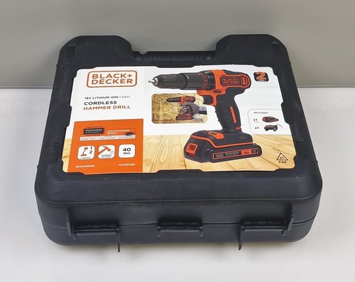 Black decker 18v hammer - hammer, drill