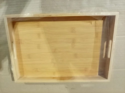 Natural bamboo wooden serving - natural,