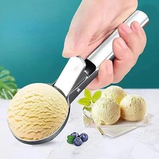 1pc ICE CREAM SCOOP STAINLESS STEEL MASH POTATO ICE CREAM SPOON BALL