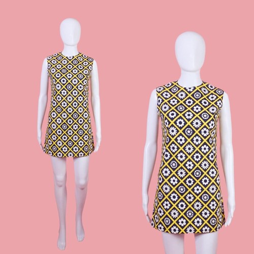 1960s 1970s lattice floral - 1960s-1970s,