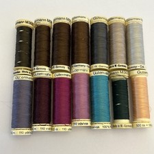 Collection of Gutermann Thread 100m assorted Colours new and used x 14