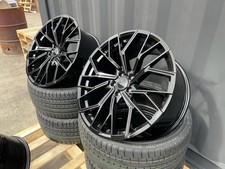 19" RS4 Style ALLOY WHEELS X4 + TYRES Fits : AUDI A3 A4 TT /VW GOLF CADDY