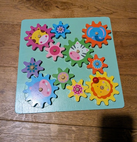 Child wooden animal cog - child's,