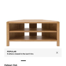 Oak corner stand - corner, tv