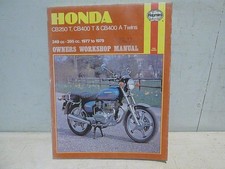 Honda CB250T CB400T & CB400A Twins Haynes Manual 1977 to 1979 T T1 T2 Hondamatic