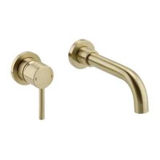 Brushed Brass Basin Mixer Tap