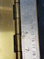 80cm solid 16swg brass piano hinge. 2.5” wide. Suit Vintage car dickey seat/lid.