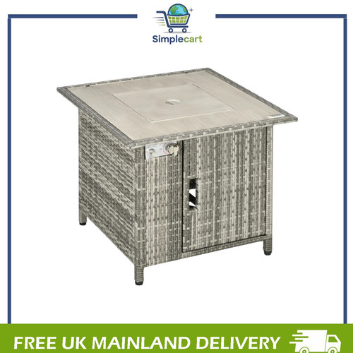 Gas fire pit table with - pit,