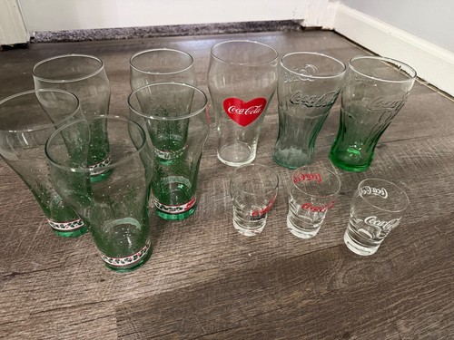 Variety coca cola glasses - of,