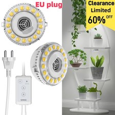 SANSI 10W Indoor Plants Grow Light Full Spectrum Potted Plant Lights Timer EU