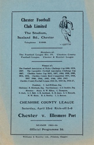 Chester reserves ellesmere - chester,