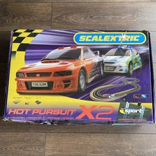 Scalextric Sport Hot Pursuit X2 Racing Set Complete