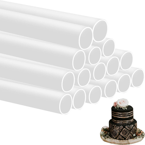 Pcs white cake dowel - 16,