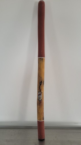 Vintage digeridoo painted - digeridoo,
