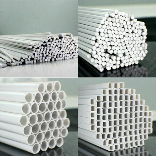 White abs styrene plastic - abs, rod