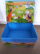 EAGLEMOSS DISNEY ANIMAL WORLD SAFARI COLLASPIBLE LARGE CANVAS STORAGE BOX TOY