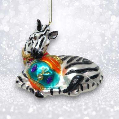 Circus zebra ornaments set - circus,