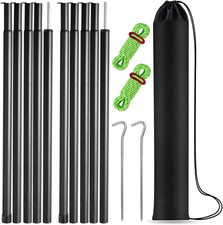 Tent Poles Adjustable Tarp