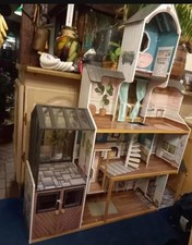 Vintage Wooden Dollhouse