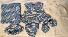 NEW HAND KNITTED CLOTHES SET