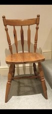 Vintage Solid Pine Kitchen Chair