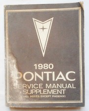 1980 PONTIAC SERVICE MANUAL