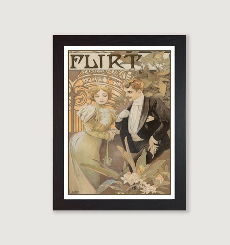 Alphonse mucha flirt - mucha, 'flirt'