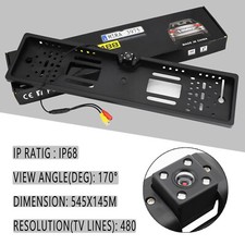 Universal UK License Number Plate Reversing Camera Rear View Parking Backup